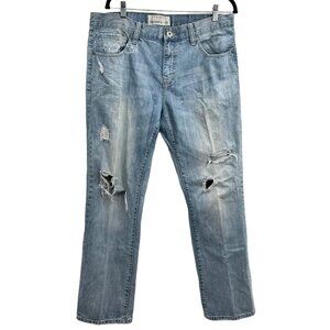 Ecko Unltd. 714 Straight Fit Ripped Distressed Jeans Size 36/32